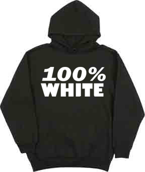 100% White Hoodie