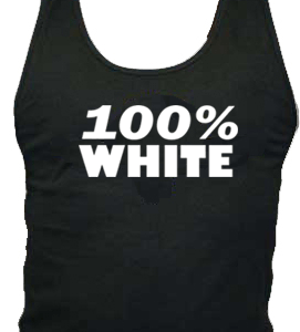 100% White tank top