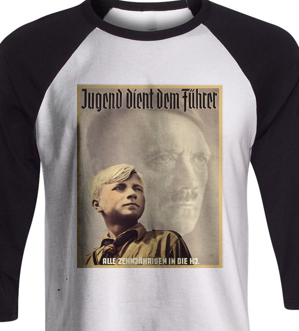 Hitler Youth Poster baseball shirt