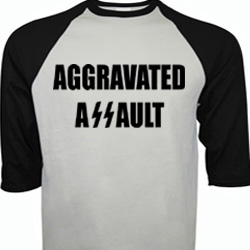 Aggravated Assault baseball shirt