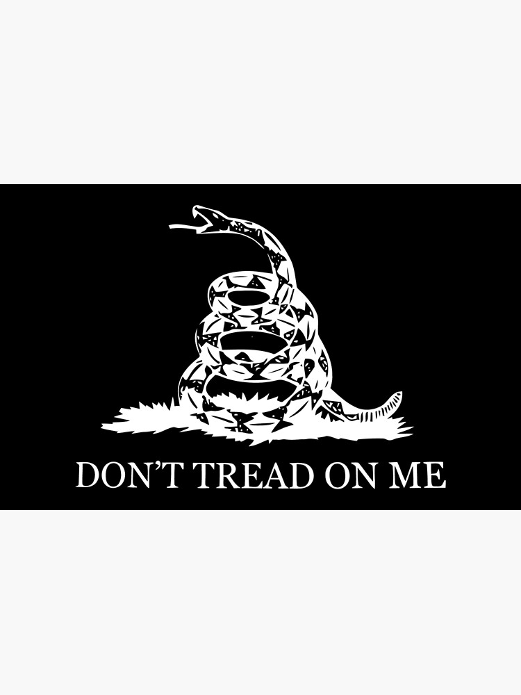 (Black) Don't Tread on Me flag
