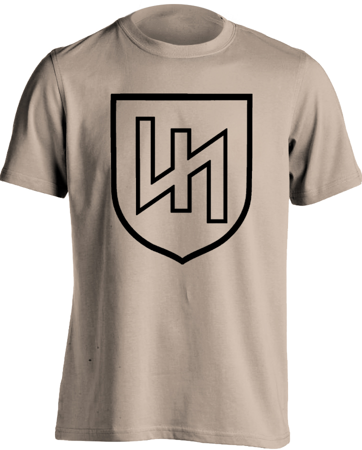 Das Reich Waffen SS (Wolf\'s Hook) t-shirt (black ink)