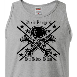 Dixie Rangers KKK tank top (black ink)