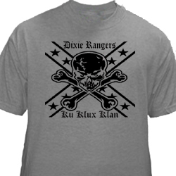 Dixie Rangers KKK t-shirt (black ink)