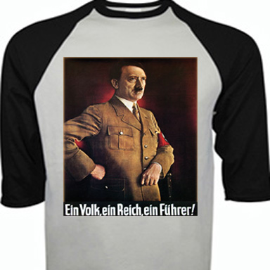 Hitler 'EIN VOLK' Nazi baseball shirt