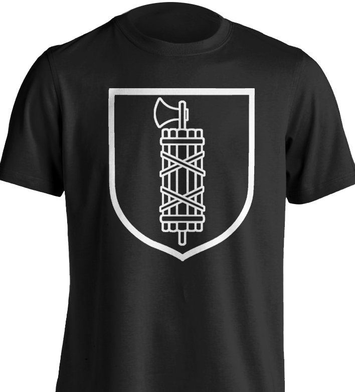 Italia Waffen SS (Fasces) t-shirt (white ink)