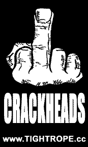 20 Fuck You Crackheads stickers