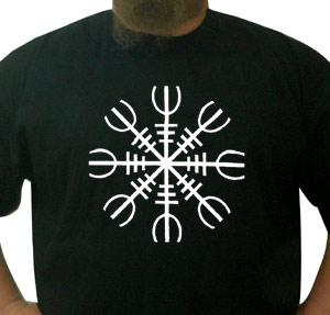 Helm of Awe t-shirt (white ink)
