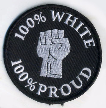 100% White 100% Proud patch