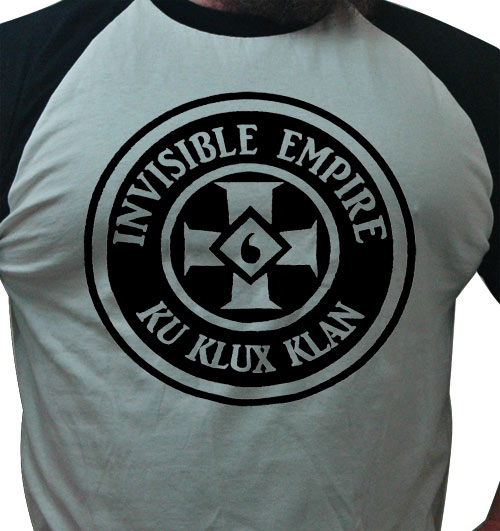 Invisible Empire KKK baseball shirt