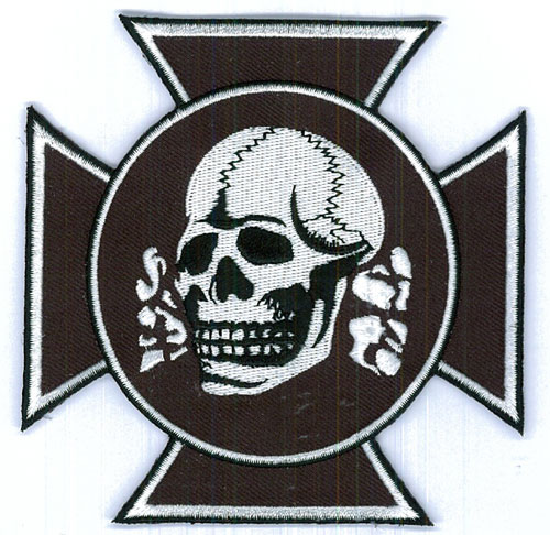 Iron Cross Totenkopf patch