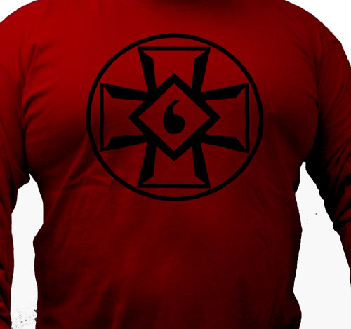 KKK MIOAK Blood Drop long sleeved shirt (black ink)