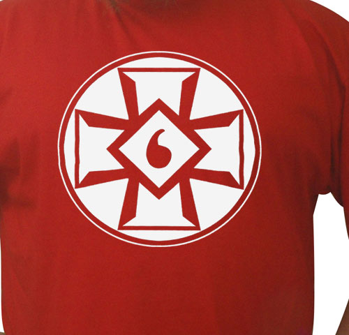 MIOAK Blood Drop t-shirt (white ink)
