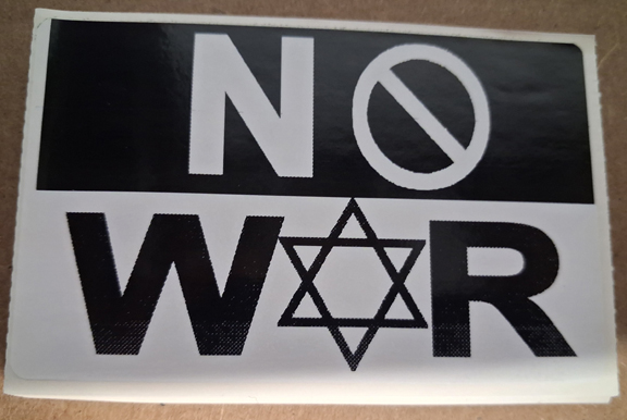 (20) No War Stickers