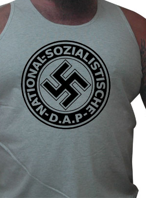 NSDAP Nazi tank top (black ink)