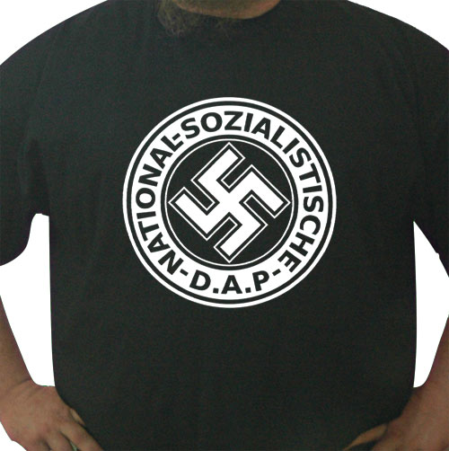 NSDAP Nazi t-shirt (white ink)