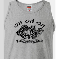 Oi! Skinhead Boots tank top (black ink)