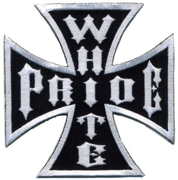 Iron Cross White Pride patch