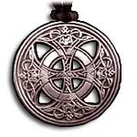 Celtic Cross with Odal Runes Pendant
