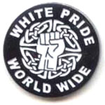 White Pride World Wide Pin