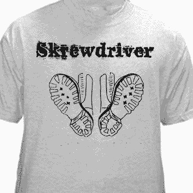 Skrewdriver "Boots and Braces" T-Shirt (black ink)