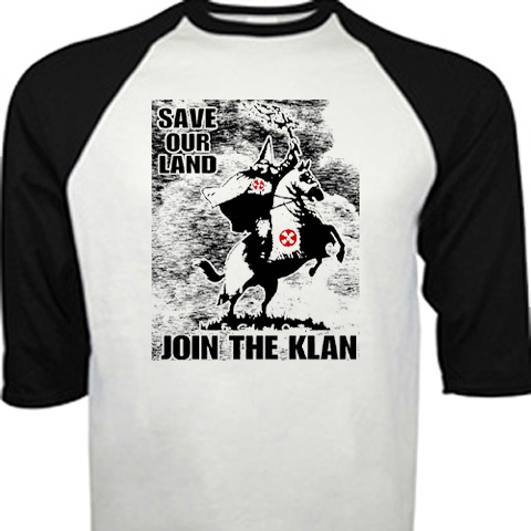 Save Our Land Join The Klan  baseball shirt