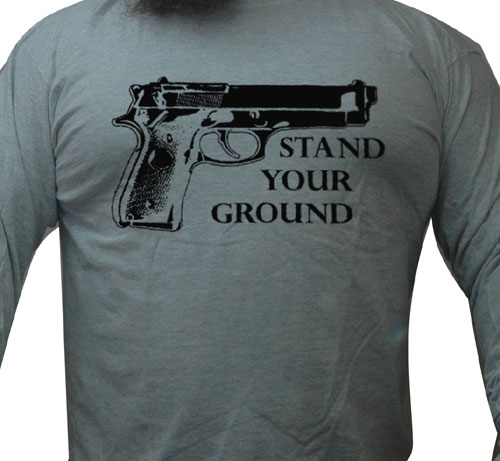 Stand Your Ground long sleeve shirt (black ink)