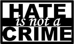 20 Hate Is Not A Crime Stickers
