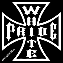 (20) Iron Cross White Pride stickers