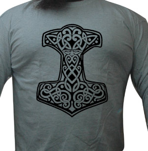 Thors Hammer long sleeve shirt (black ink)