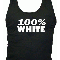 100% White tank top