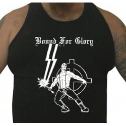 Bound For Glory Skinhead tank top shirt (white ink)