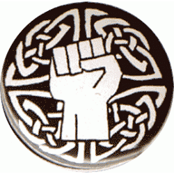Celtic White Fist button