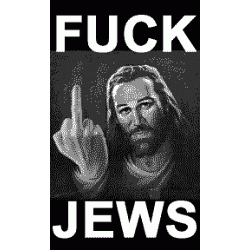 20 (Jesus) Fuck You Jews stickers