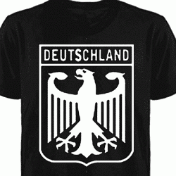 Deutschland Eagle T-shirt (white ink)