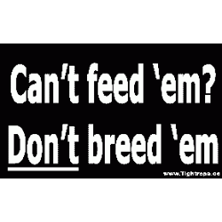 20 Don\'t Breed \'Em stickers