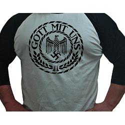 Gott Mit Uns (Swastika) baseball shirt