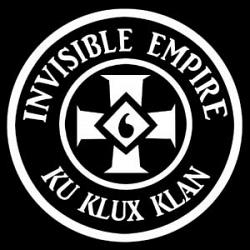 Invisible Empire Ku Klux Klan vinyl sticker