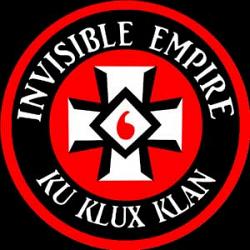 Invisible Empire Ku Klux Klan color vinyl sticker