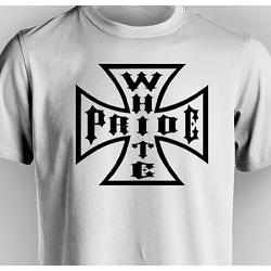 Iron Cross White Pride t-shirt (black ink)