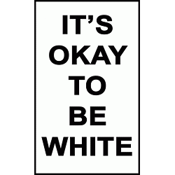 (20) It\'s OK To Be White stickers