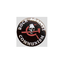 Rock Against Communism button