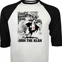 Save Our Land Join The Klan  baseball shirt