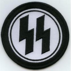 Round SS patch (black on white)