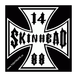 (20) Iron Cross Skinhead stickers