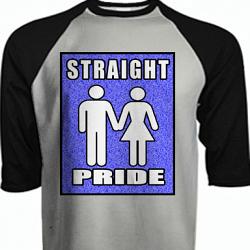 Straight Pride baseball shirt