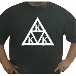 Ku Klux Klan (KKK) Triangle t-shirt (white ink)