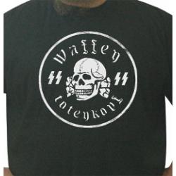 Waffen SS Totenkopf t-shirt (white ink)