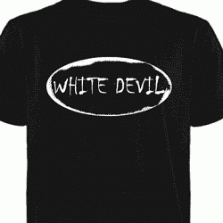 White Devil t-shirt (white ink)