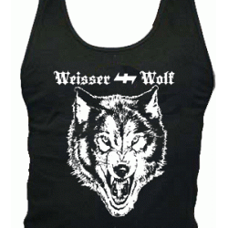 Weisser Wolf tank top